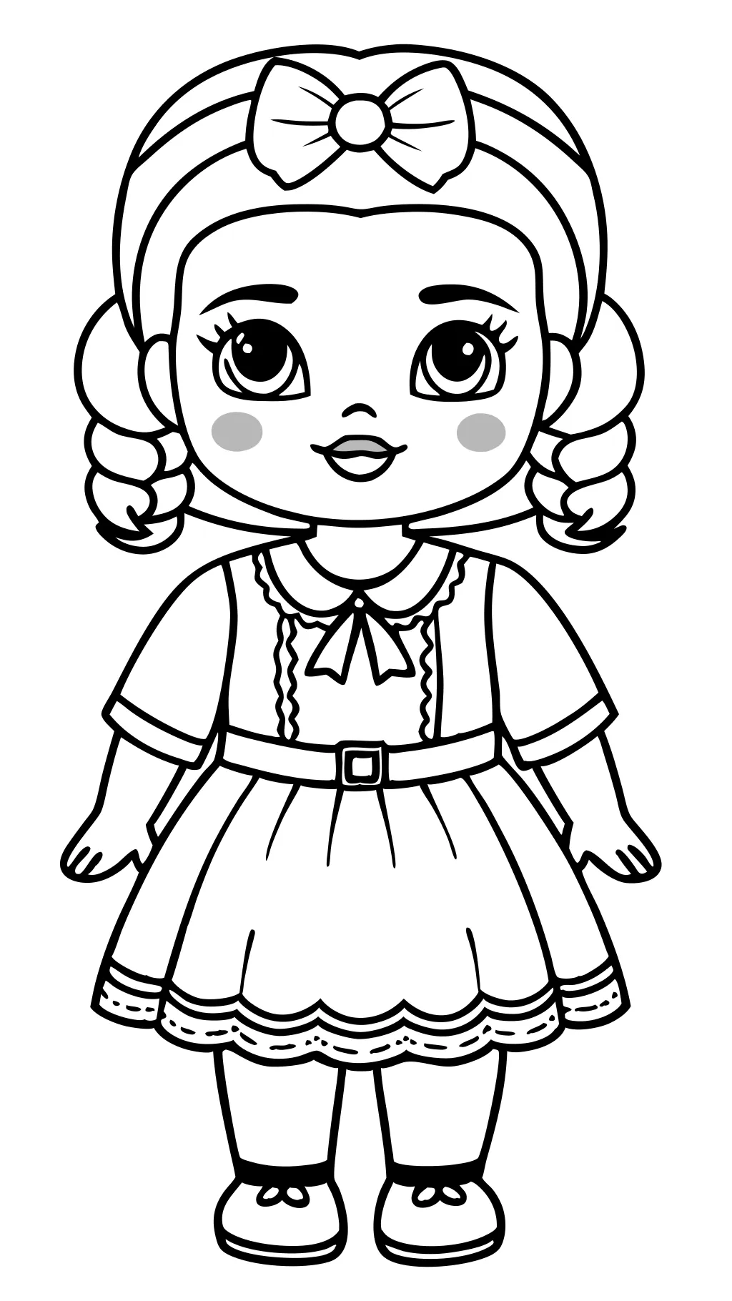 printable doll coloring pages